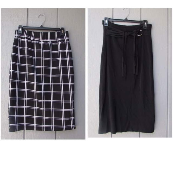Cyrus Dresses & Skirts - 2 Black Skirt Bundle! NICE!